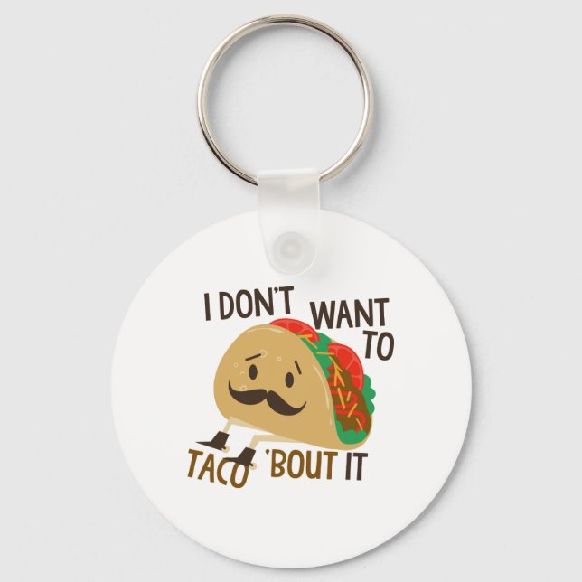 Funny Taco Keychain (Front)