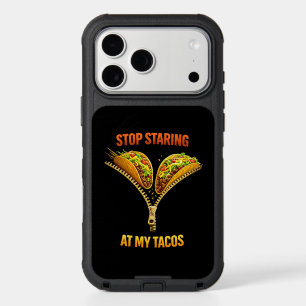 Funny Taco Lover Stop Staring iPhone 17 Pro Max Case