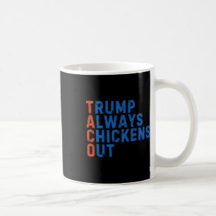 Funny Taco Meme Trump Always Chickens Out Tariff M Coffee Mug