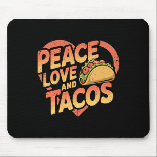 Funny Taco Mexican Food Lover Cinco De Mayo Jm Pea Mouse Pad