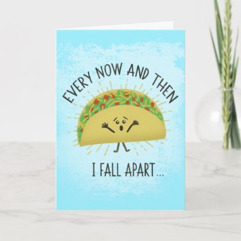 Funny Taco Miss You Card by AtomicCotton at Zazzle