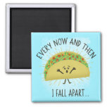 Funny Taco Pun Food Humor Parody Magnet at Zazzle