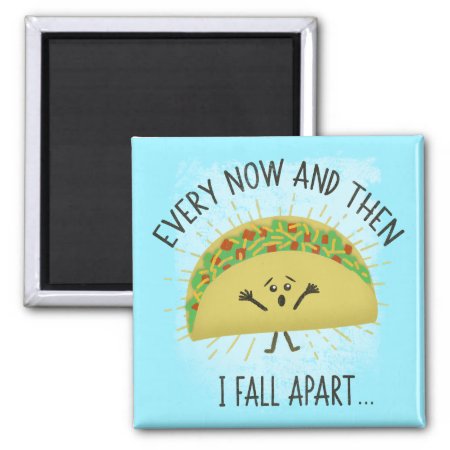 Funny Taco Pun Food Humor Parody Magnet