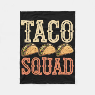 Funny Taco Squad  Fleece Blanket