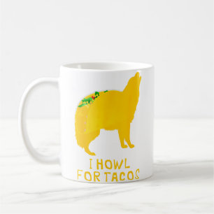 Funny Taco Taco Tuesday Wolf Coffee Mug