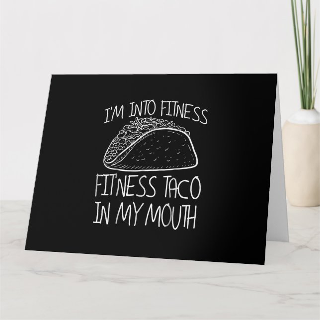 Funny Taco  -  This Ness Taco Funny Gym Card (Front)