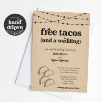 Funny Taco Wedding Invitation - Free Tacos