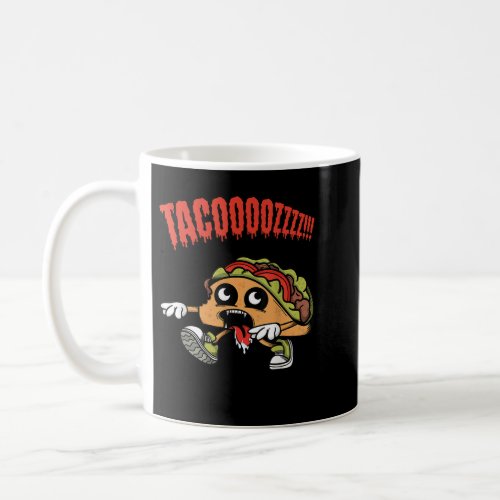 Funny Taco Zombie Cartoon Character Coffee Mug