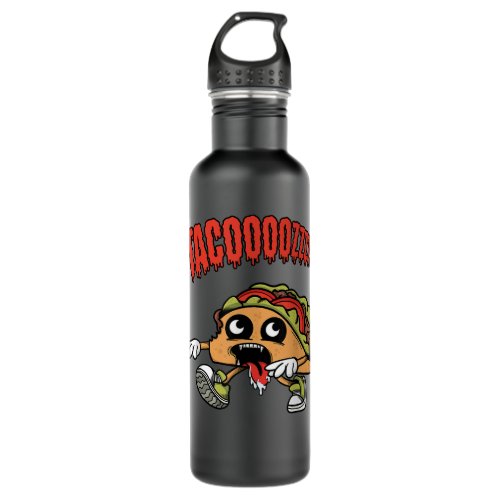 Funny Taco Zombie Cartoon Character Stainless Steel Water Bottle