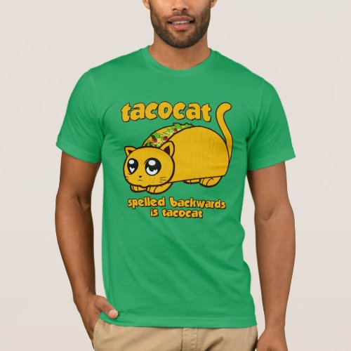 Funny Tacocat Spelled Backwards T_Shirt