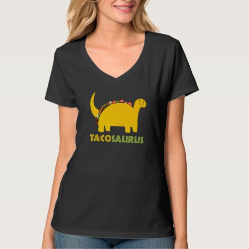 Funny Tacosaurus Cinco De Mayo  Funny Taco Dinosau T_Shirt