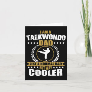 Funny Tae Kwon Do Fighter Dad Taekwondo For Men Ko Card