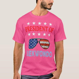 Funny Taekwondo Accessories Usa Flag Taekwondo Say T-Shirt