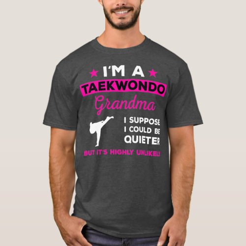 Funny Taekwondo Grandma  Karate Martial Arts T_Shirt