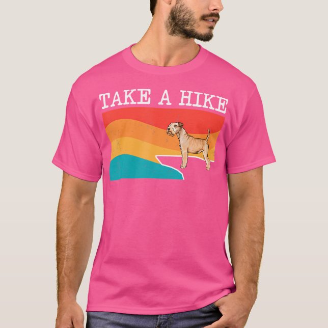 Funny Take A Hike Lakeland Terrier Graphic Hiking T-Shirt (Front)