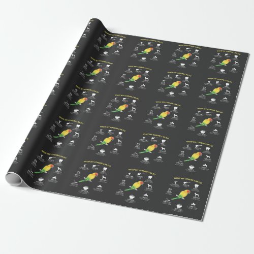 Funny Talented Sun Conure Bird Lover Wrapping Paper