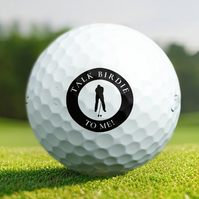 Funny Talk Birdie To Me Men's Golf Balls (Funny Talk Birdie To Me Men's Golf Balls)