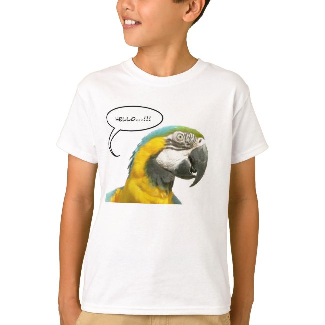 Funny Talking Parrot Face T-Shirt