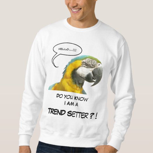 Funny Talking Parrot Face -Trending- Sweatshirt 