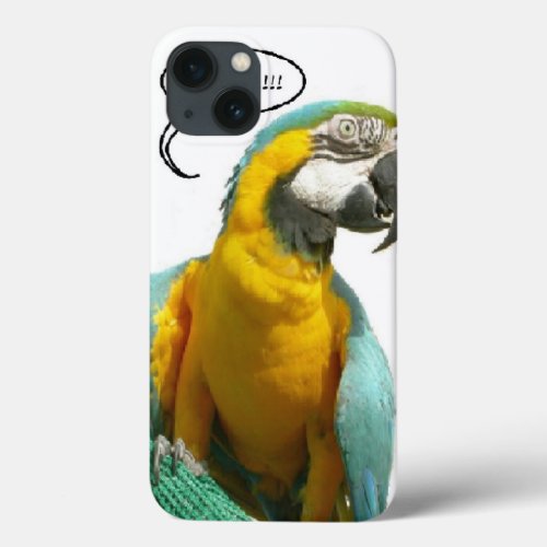 Funny Talking Parrot iPad iPhone 13 Case
