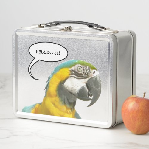 Funny Talking Parrot Lunchbox