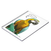Funny Talking Parrot Notebook (Left Side)