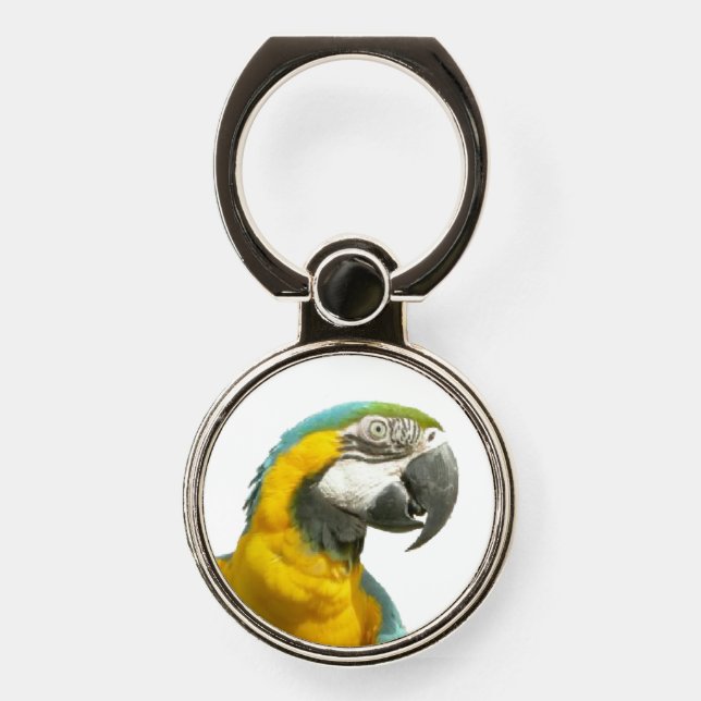 Funny Talking Parrot Phone Ring Holder (Front)