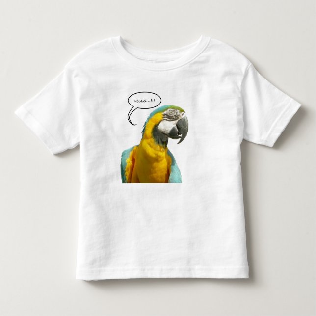 Funny Talking Parrot Toddler T-shirt (Front)