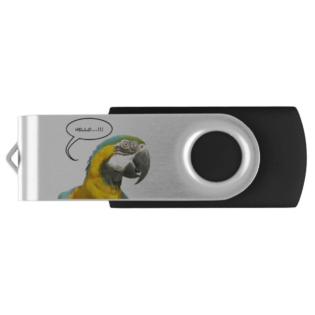 Funny Talking Parrot USB stick Flash Drive (Back)