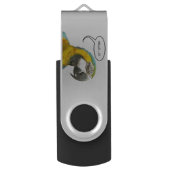 Funny Talking Parrot USB stick USB Flash Drive (Back (Vertical))