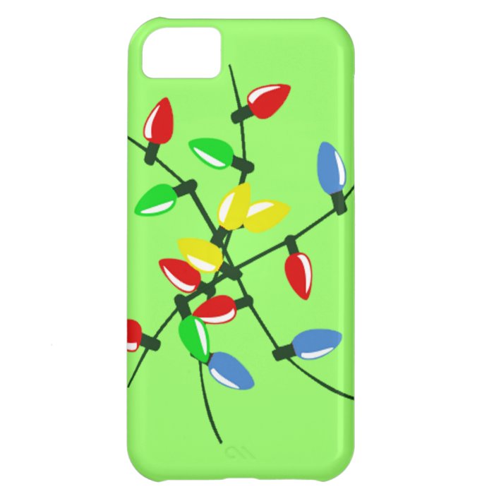 Funny Tangled Mixed Up Christmas Tree Lights iPhone 5C Covers