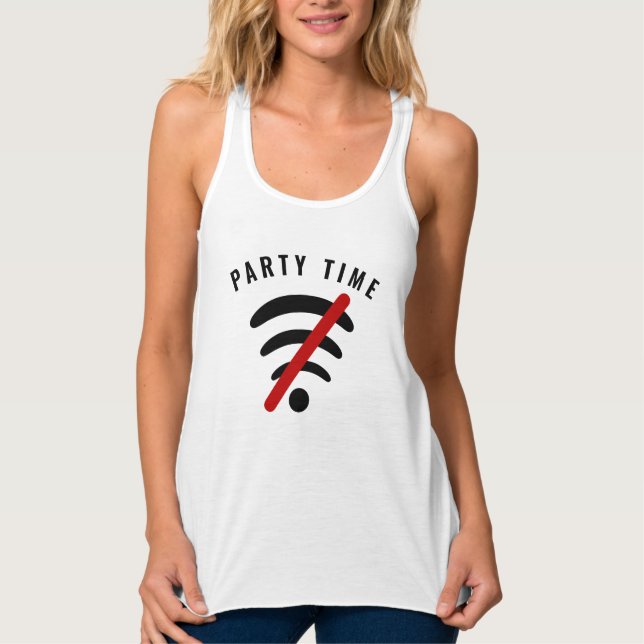 Funny Tank Top Party Design - Custom Text (Front)