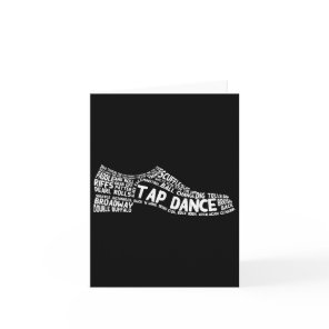 Funny Tap Dance Gift Shoe Dancing Cute Dancer Men  Card