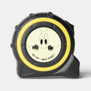 Funny Tape Measure with Playful Curious Eyes