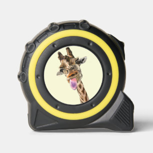 Funny Tape Measure with Playful Giraffe