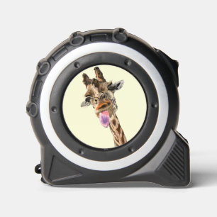 Funny Tape Measure with Playful Giraffe