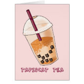 Funny Tapiocat Tea Pun Illustration (Front)