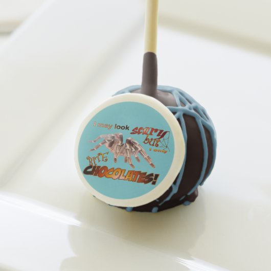 Funny Tarantula Halloween Customizable Cake Pop (Front Insitu)