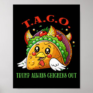 Funny Tariffs Meme Sarcastic Taco Trump Always Chi Poster
