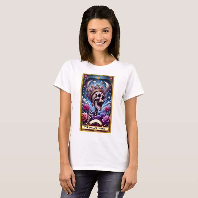 Funny Tarot Card/The Drama Queen T-Shirt (Front Full)