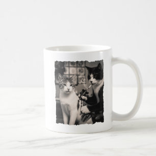 Funny Tattoo Artist Cat Smoking Cigarette Vintage Coffee Mug