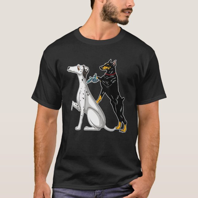 Funny Tattoo Outfit For A Tattoo Artist T-Shirt (Front)