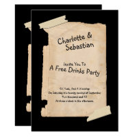 Funny Tatty Paper Humor Wedding Invitation