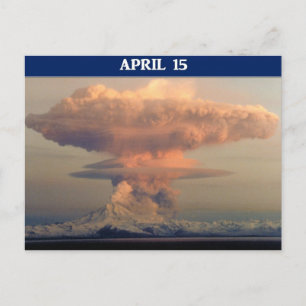 Funny Tax Day Run For Cover Postcard