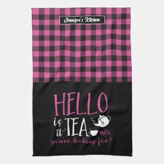 Funny Tea Lover Is It Tea You're Looking For Plaid