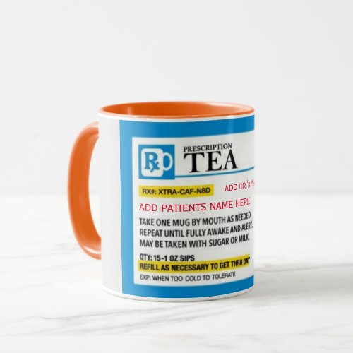 Funny Tea Prescription Combo Mug