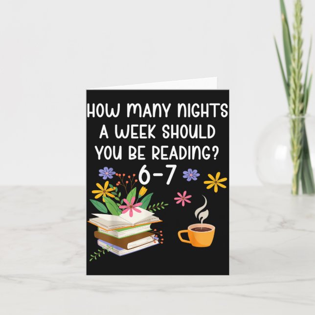 Funny Teacher 67 Six Seven Meme Reading 6-7 Book L Card (Front)