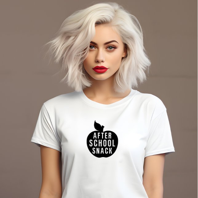 Funny teacher apple cheeky after school snack  T-Shirt (Creator Uploaded)