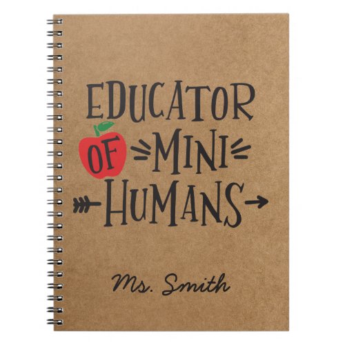Funny Teacher Appreciation Gift Notebook