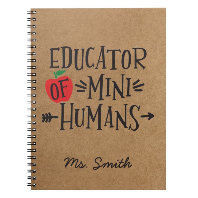 Funny Teacher Appreciation Gift Notebook (Front)